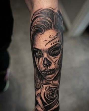 Fineline Tattoo Schriftzug